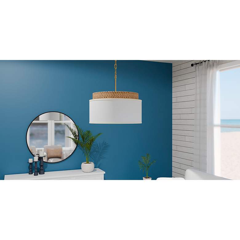 Image 7 Quoizel Malia 20" Wide Brushed Gold Pendant Light more views
