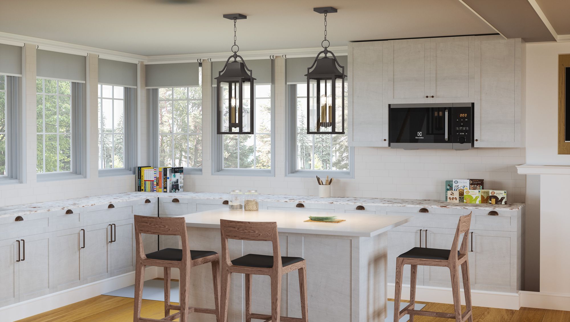 Quoizel Manning 10 1/2"W Western Bronze 3-Light Mini Pendant in scene