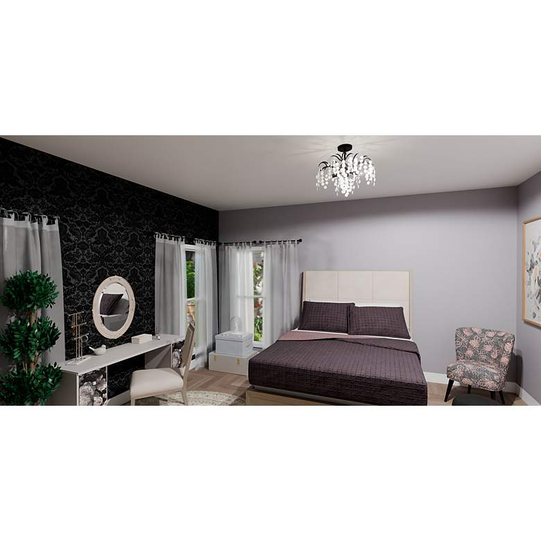 Image 6 Quoizel Maple 22" Wide Earth Black 4-Light Ceiling Light more views