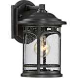 Quoizel Marblehead 11&quot; High Mystic Black Outdoor Wall Light