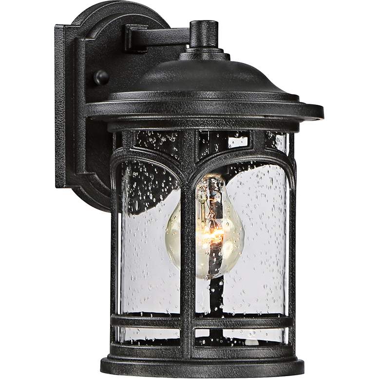 Image 1 Quoizel Marblehead 11 inch High Mystic Black Outdoor Wall Light