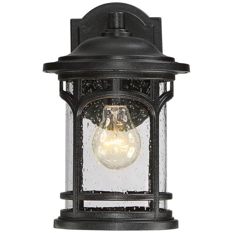 Image 2 Quoizel Marblehead 11 inch High Mystic Black Outdoor Wall Light more views