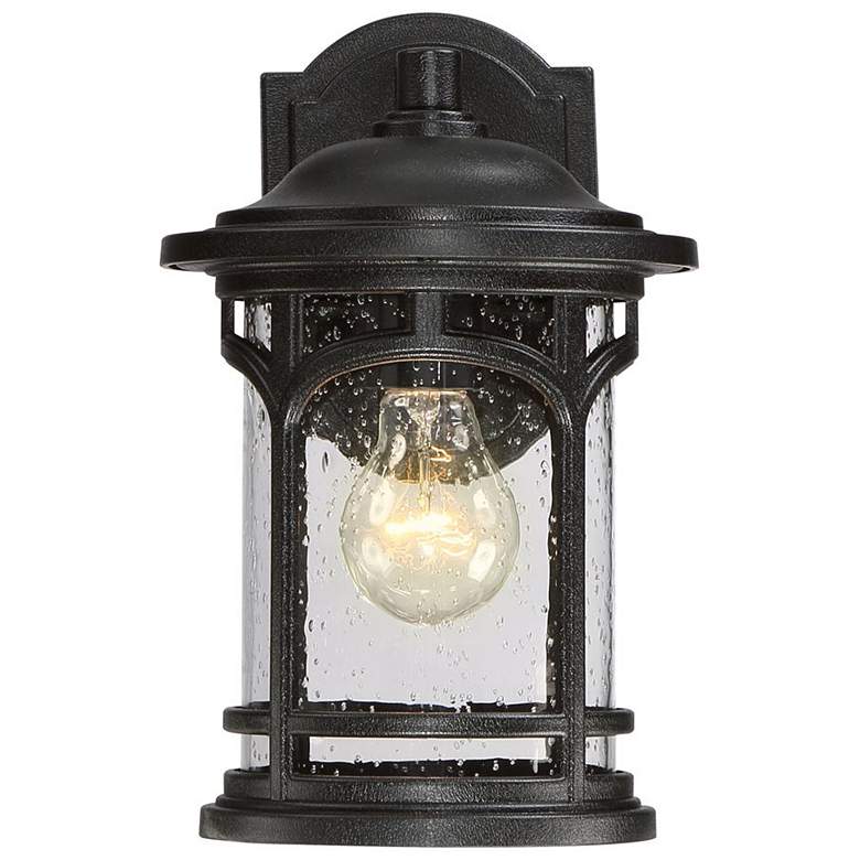 Image 2 Quoizel Marblehead 11" High Mystic Black Outdoor Wall Light more views