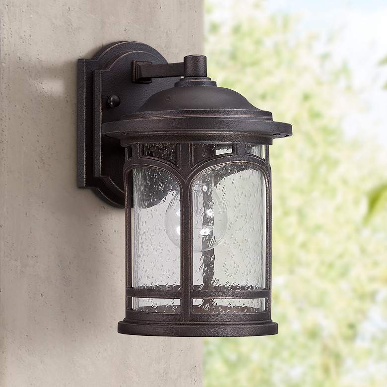 Image 1 Quoizel Marblehead 11 inchH Palladian Bronze Outdoor Wall Light