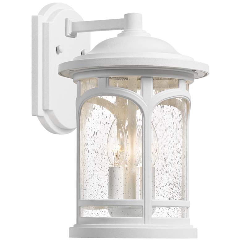 Image 1 Quoizel Marblehead 17 3/4 inchH White Lustre Outdoor Wall Light