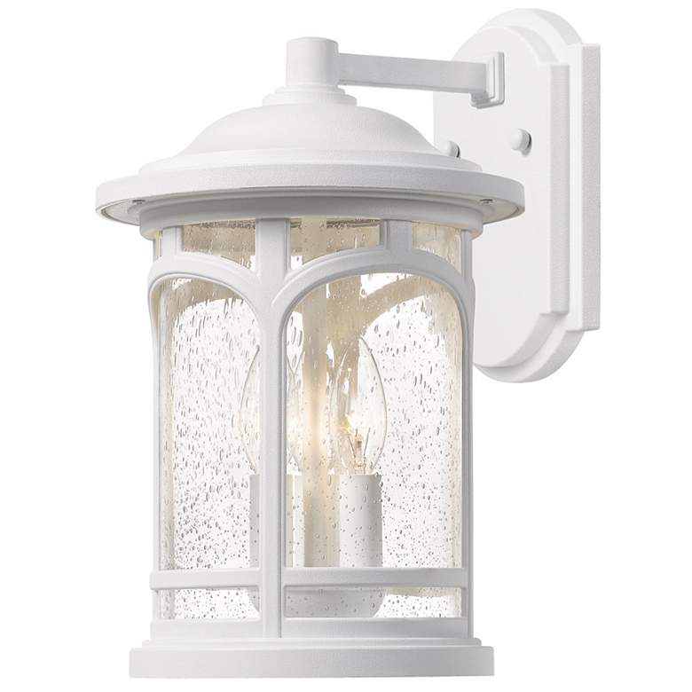 Image 1 Quoizel Marblehead 17 3/4 inchH White Lustre Outdoor Wall Light