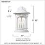 5_Quoizel Marblehead 17 3/4"H White Lustre Outdoor Wall Light more views