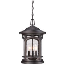 Quoizel Marblehead 18"H Bronze 3-Light Outdoor Hanging Light