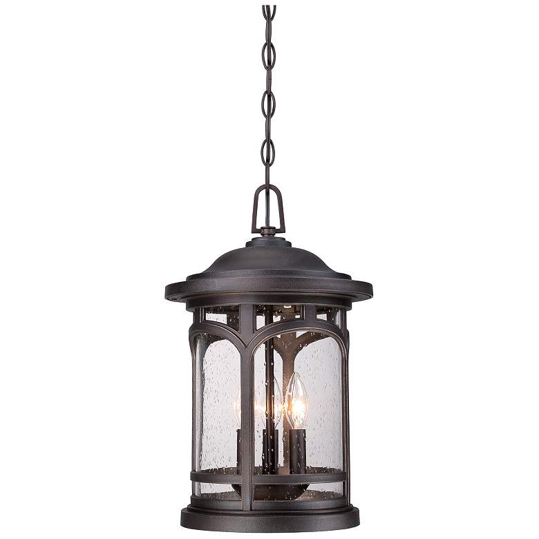 Image 3 Quoizel Marblehead 18"H Bronze 3-Light Outdoor Hanging Light more views