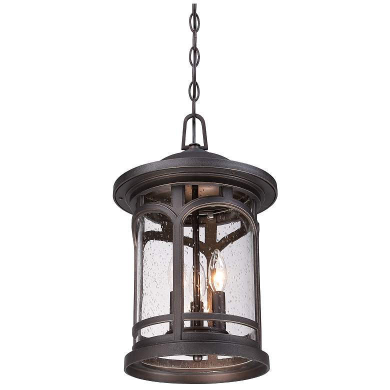 Image 4 Quoizel Marblehead 18"H Bronze 3-Light Outdoor Hanging Light more views