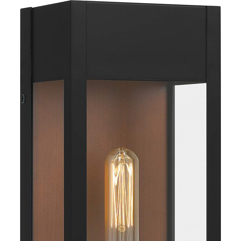 Image 4 Quoizel Maren 13" High Matte Black Outdoor Wall Light more views