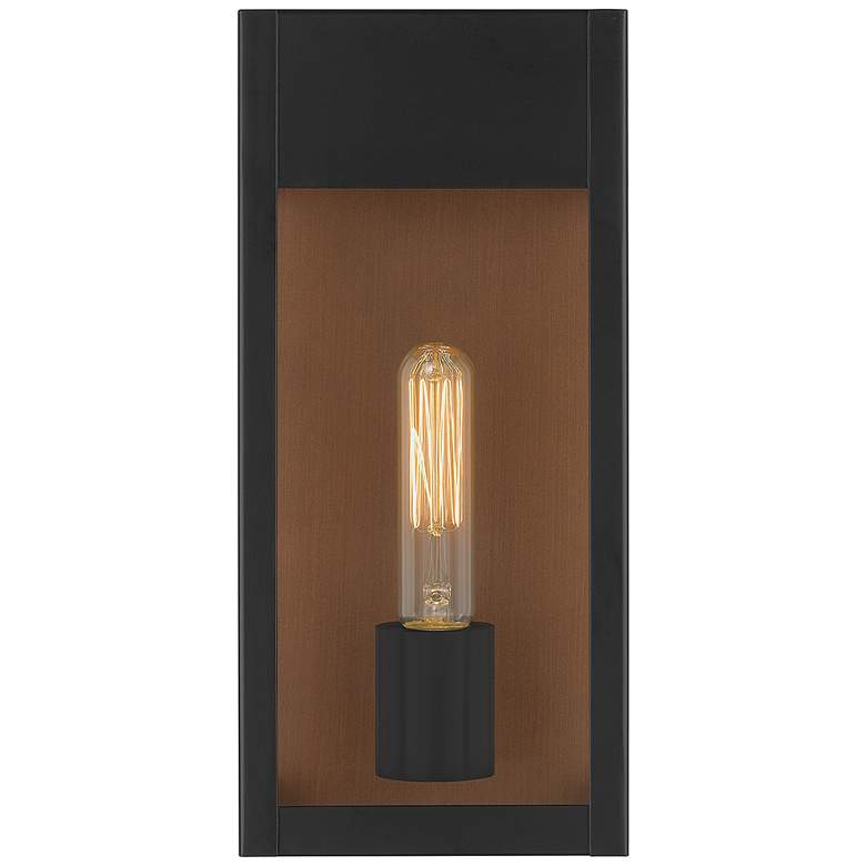 Image 5 Quoizel Maren 13" High Matte Black Outdoor Wall Light more views