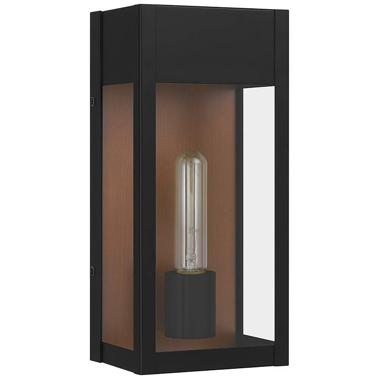 Image 7 Quoizel Maren 13" High Matte Black Outdoor Wall Light more views