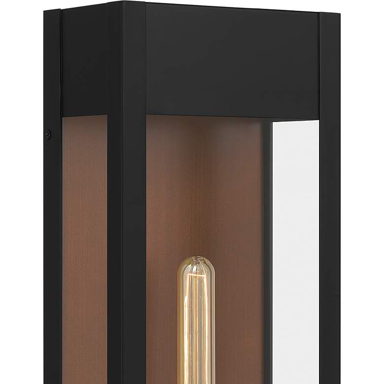 Image 4 Quoizel Maren 18 inch High Matte Black Modern Outdoor Wall Light more views