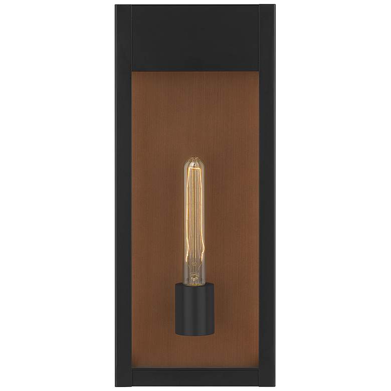 Image 5 Quoizel Maren 18" High Matte Black Modern Outdoor Wall Light more views