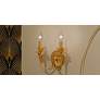Quoizel Maria 11 1/4" High Gold Leaf 2-Light Wall Sconce