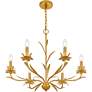 4_Quoizel Maria 27 1/2" Wide Gold Leaf 6-Light Chandelier more views