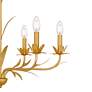 5_Quoizel Maria 27 1/2" Wide Gold Leaf 6-Light Chandelier more views