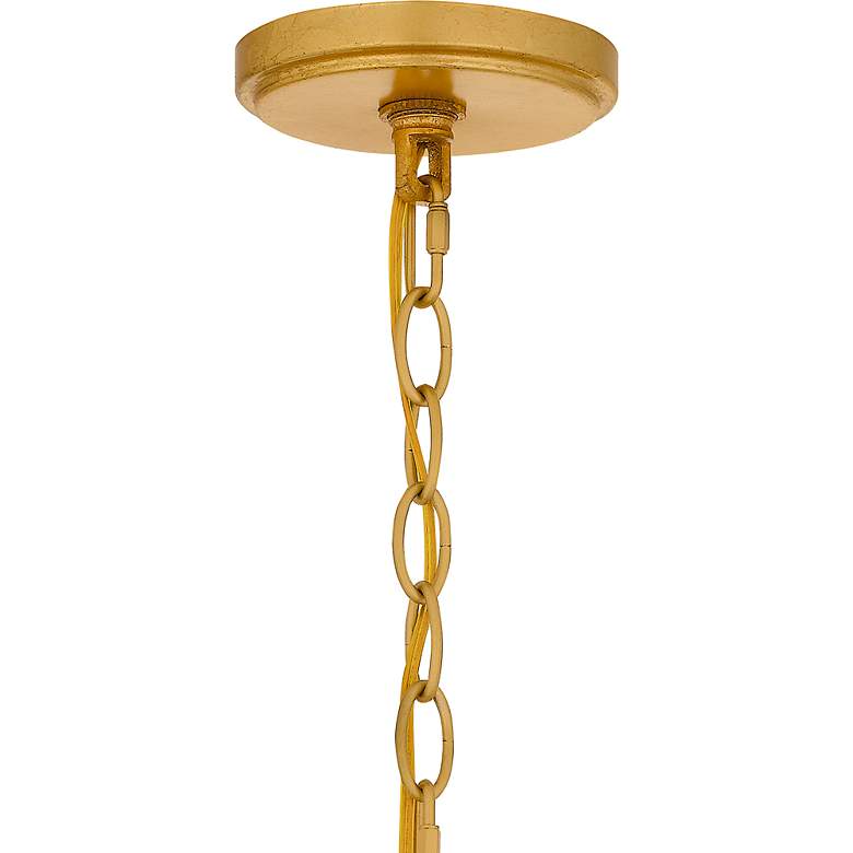 Image 6 Quoizel Maria 27 1/2" Wide Gold Leaf 6-Light Chandelier more views