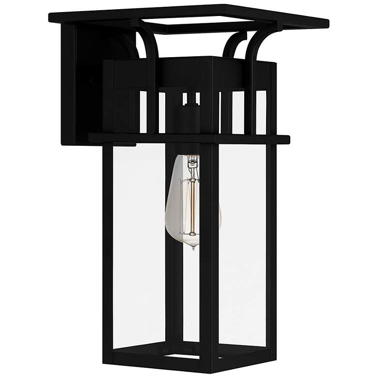 Image 3 Quoizel Markley 14 3/4" High Earth Black Outdoor Wall Light