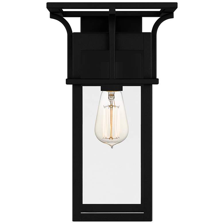 Image 4 Quoizel Markley 14 3/4" High Earth Black Outdoor Wall Light more views