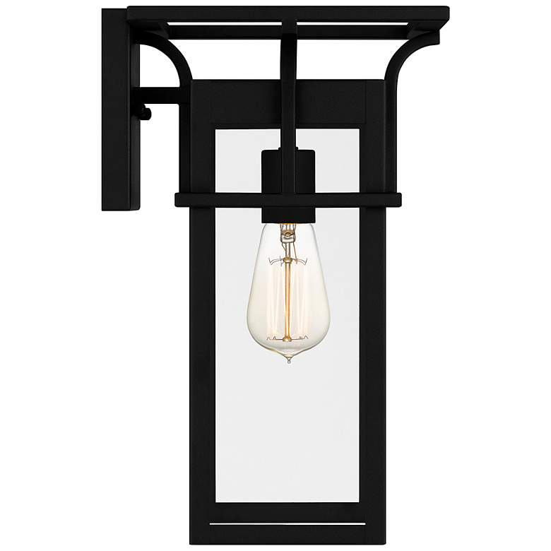 Image 5 Quoizel Markley 14 3/4" High Earth Black Outdoor Wall Light more views
