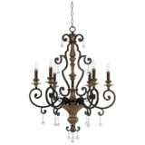 Quoizel Marquette Collection 28&quot; Wide Six Light Traditional Chandelier