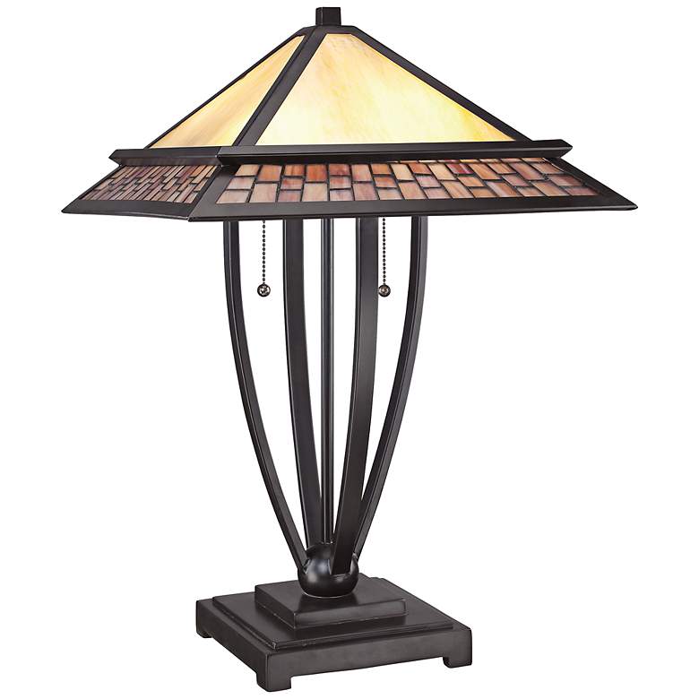 Image 1 Quoizel Mason Tiffany Mission Style Table Lamp