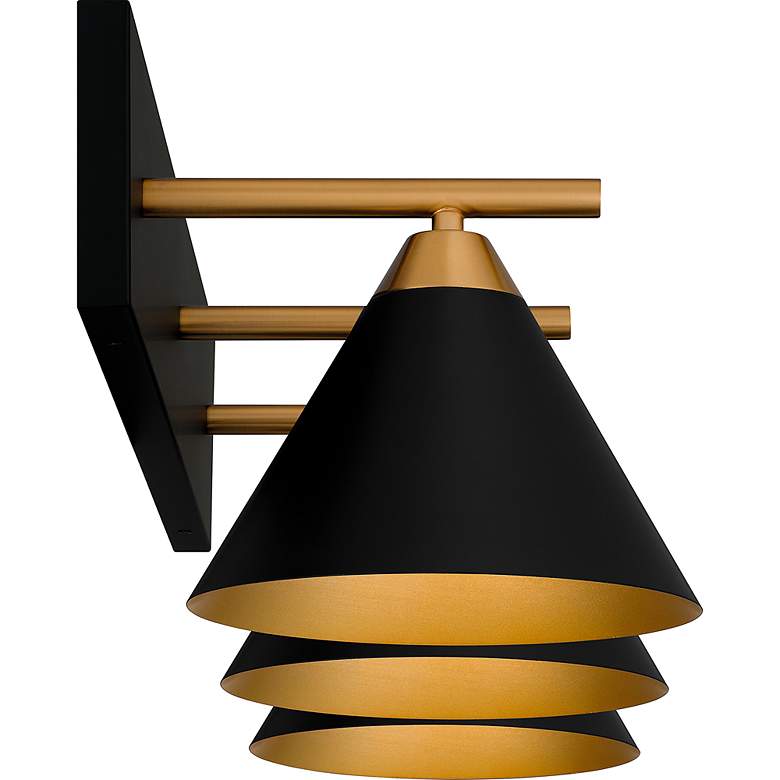 Image 6 Quoizel Mastro 27 1/2" Wide Matte Black 3-Light Bath Light more views
