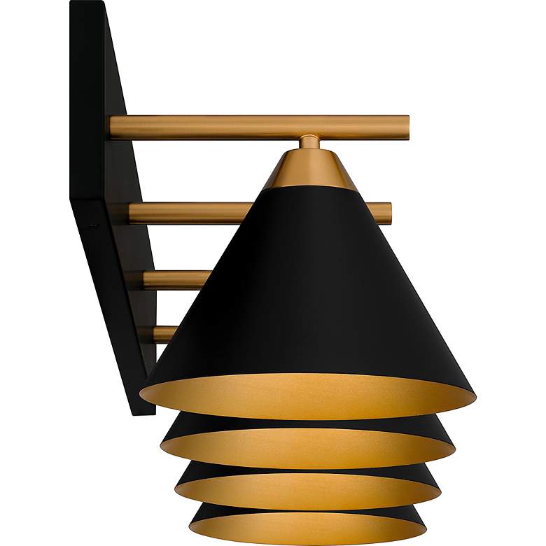 Image 6 Quoizel Mastro 37 1/2" Wide Matte Black 4-Light Bath Light more views