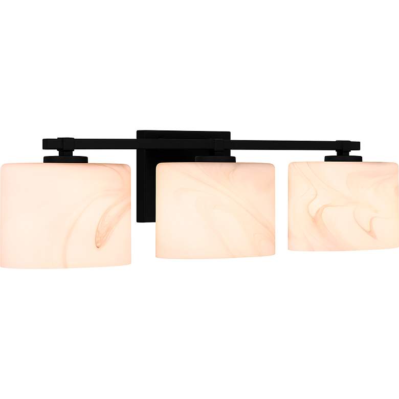 Image 3 Quoizel Mather 24" Wide Matte Black 3-Light Bath Light more views