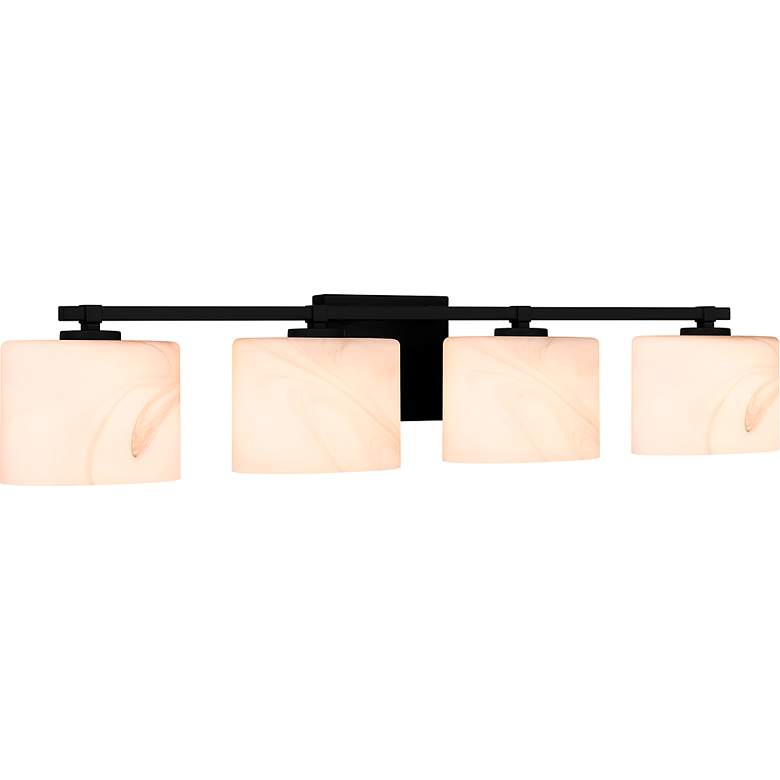 Image 3 Quoizel Mather 32 3/4" Wide Matte Black 4-Light Bath Light more views