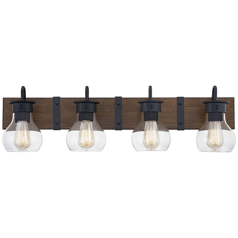 Image 1 Quoizel Maverick 32 3/4" Wide Earth Black Bath Light