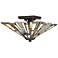 Quoizel Maybeck 14 1/2" Valiant Bronze Tiffany Style Ceiling Light