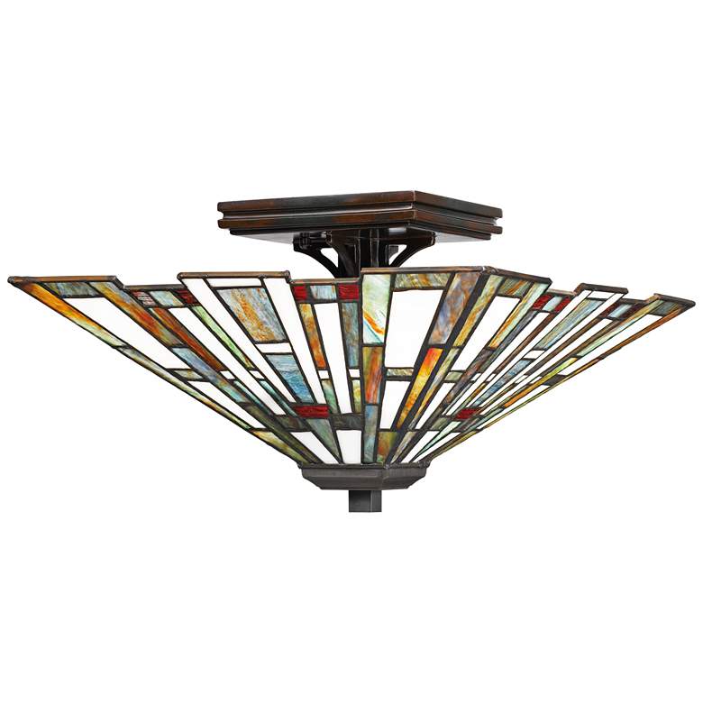 Image 2 Quoizel Maybeck 14 1/2 inch Wide Valiant Bronze Ceiling Light