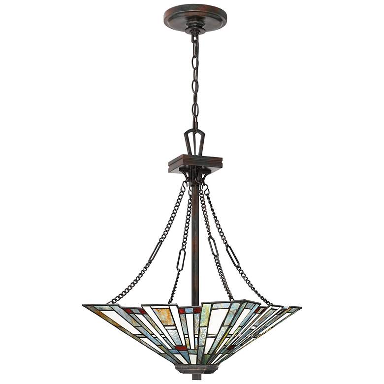 Image 1 Quoizel Maybeck 17" Wide Valiant Bronze Pendant Light