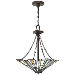 Quoizel Maybeck 17" Wide Valiant Bronze Pendant Light