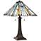 Quoizel Maybeck 24 3/4" Valiant Bronze Tiffany-Style Table Lamp