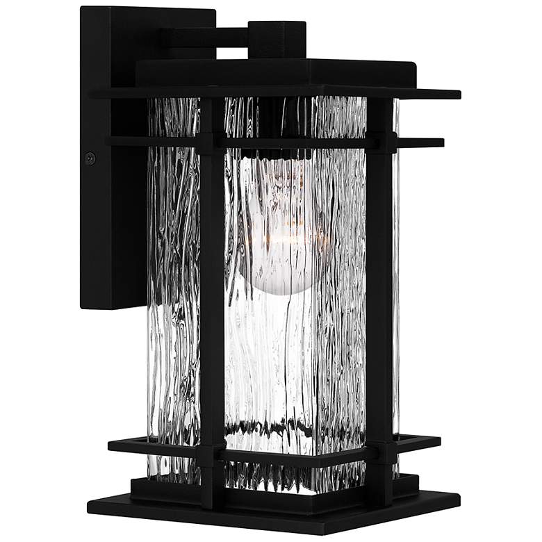 Image 3 Quoizel McAlister 11 3/4" High Earth Black Outdoor Wall Light