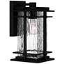 Quoizel McAlister 11 3/4" High Earth Black Outdoor Wall Light in scene