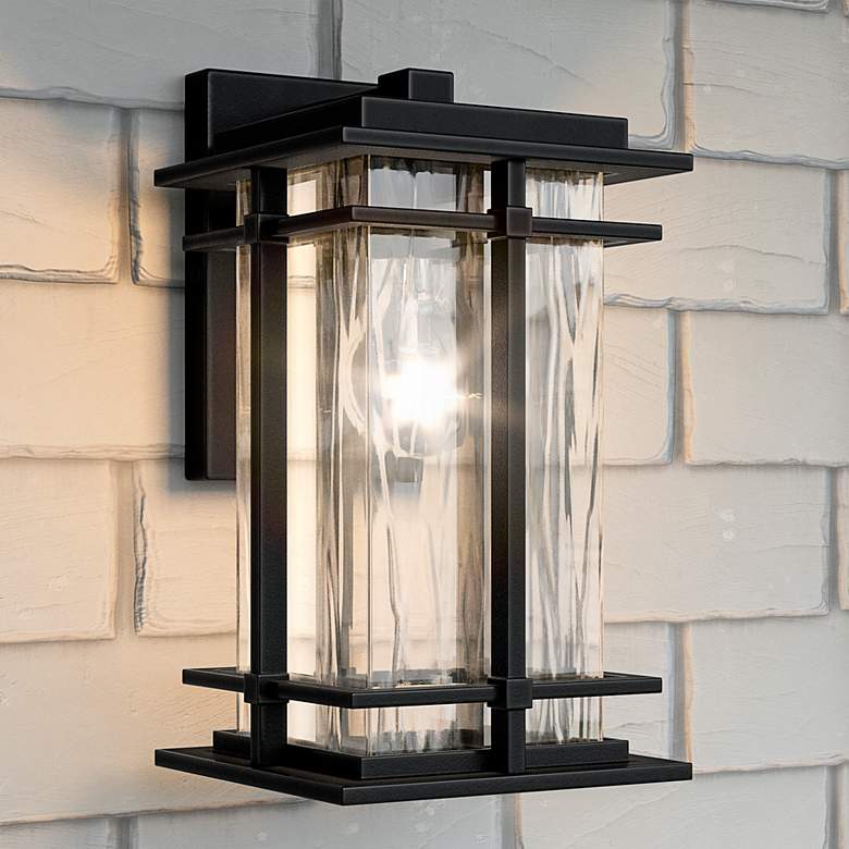 Image 2 Quoizel McAlister 11 3/4" High Earth Black Outdoor Wall Light