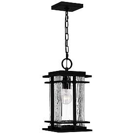 Image3 of Quoizel McAlister 15 1/2" High Earth Black Outdoor Hanging Light