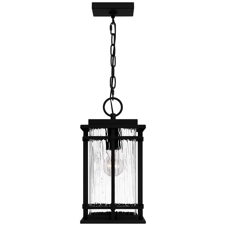 Image 5 Quoizel McAlister 15 1/2 inch High Earth Black Outdoor Hanging Light more views