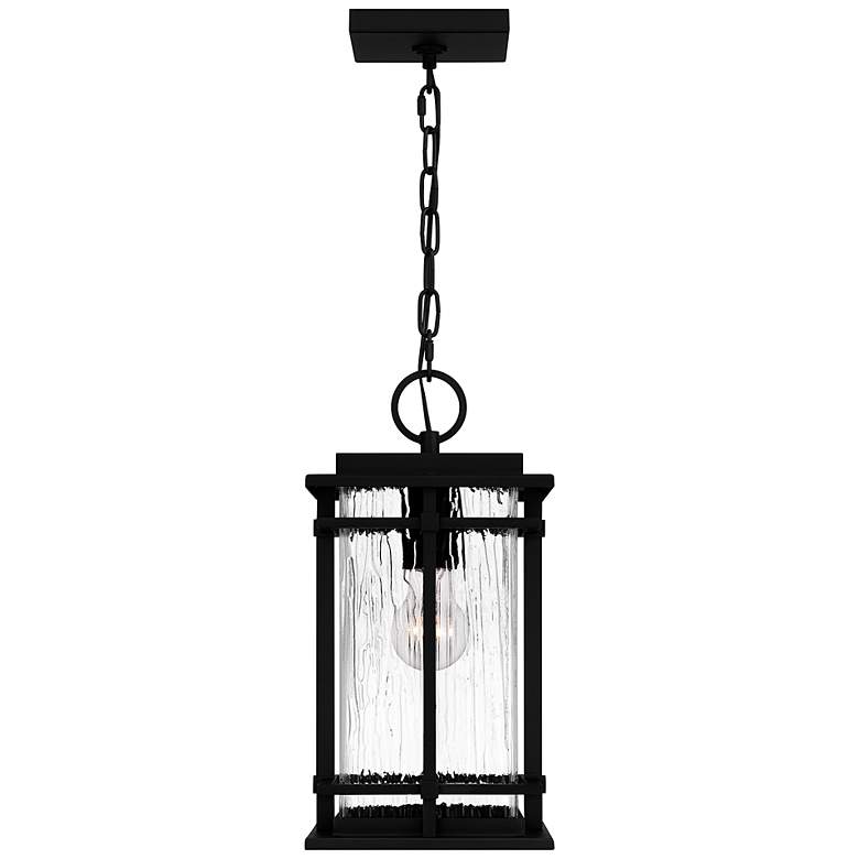 Image 5 Quoizel McAlister 15 1/2" High Earth Black Outdoor Hanging Light more views