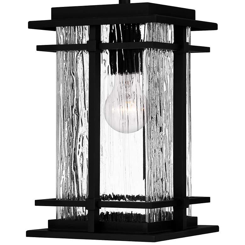 Image 6 Quoizel McAlister 15 1/2 inch High Earth Black Outdoor Hanging Light more views
