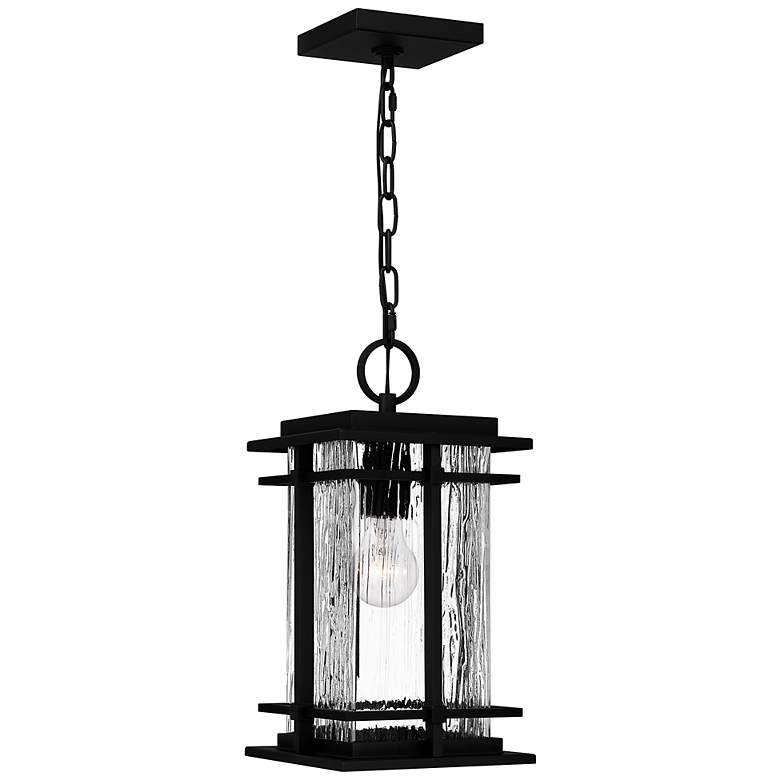 Image 1 Quoizel McAlister 15 1/2" High Earth Black Outdoor Mini-Pendant Light