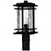 Quoizel McAlister 16 1/2" High Earth Black Outdoor Post Mount Light