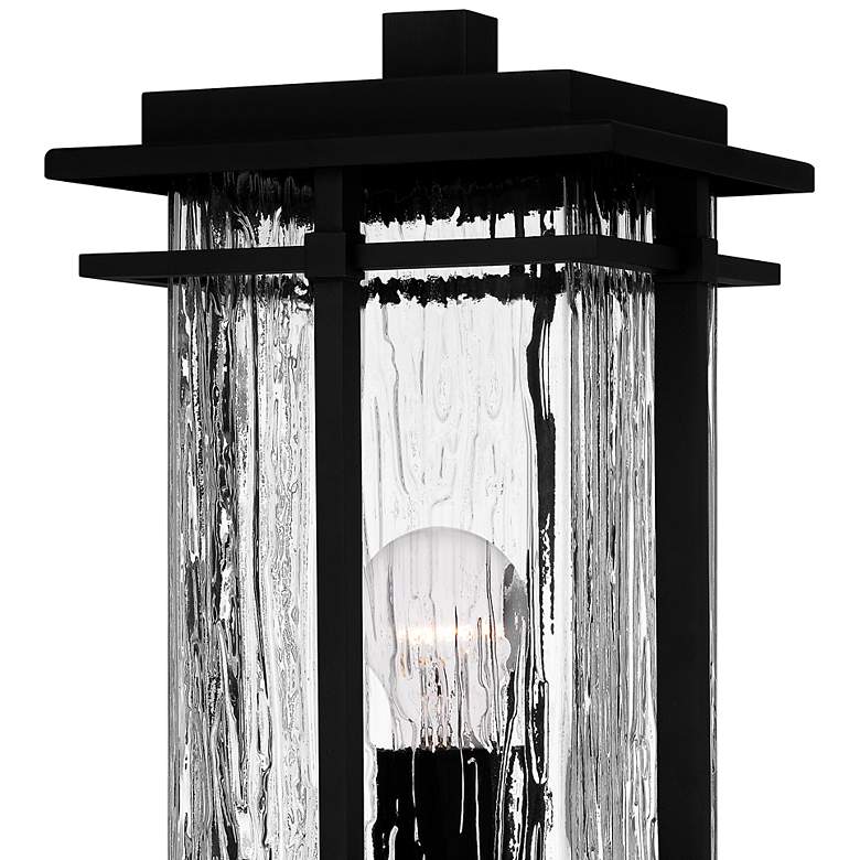 Image 6 Quoizel McAlister 16 1/2 inch High Earth Black Outdoor Post Mount Light more views
