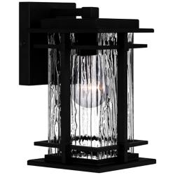 Quoizel McAlister 9 3/4 High Earth Black Outdoor Wall Light