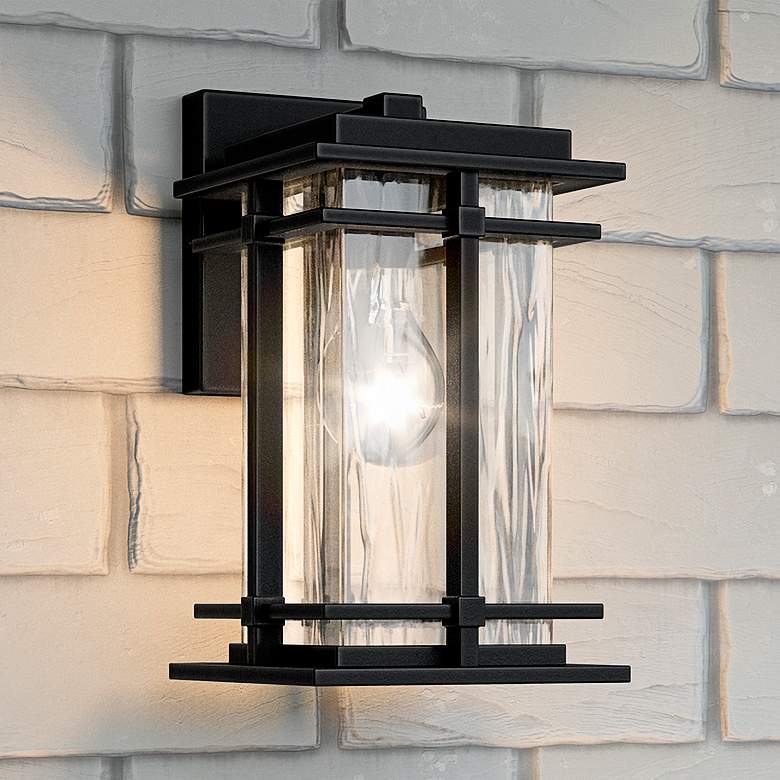 Image 2 Quoizel McAlister 9 3/4 High Earth Black Outdoor Wall Light